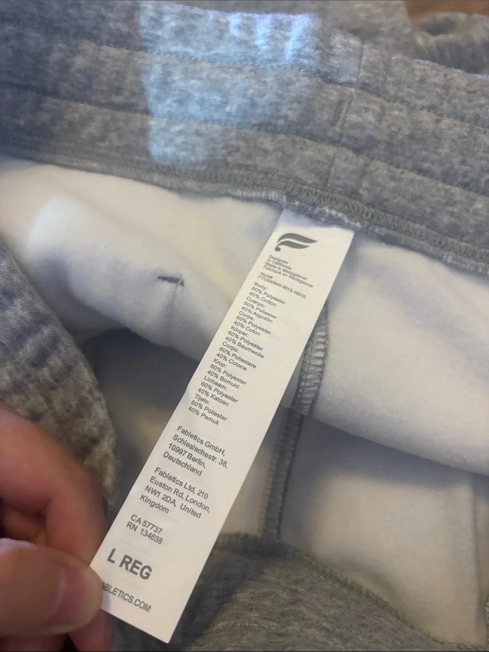 Fabletics large sweatpants NWT